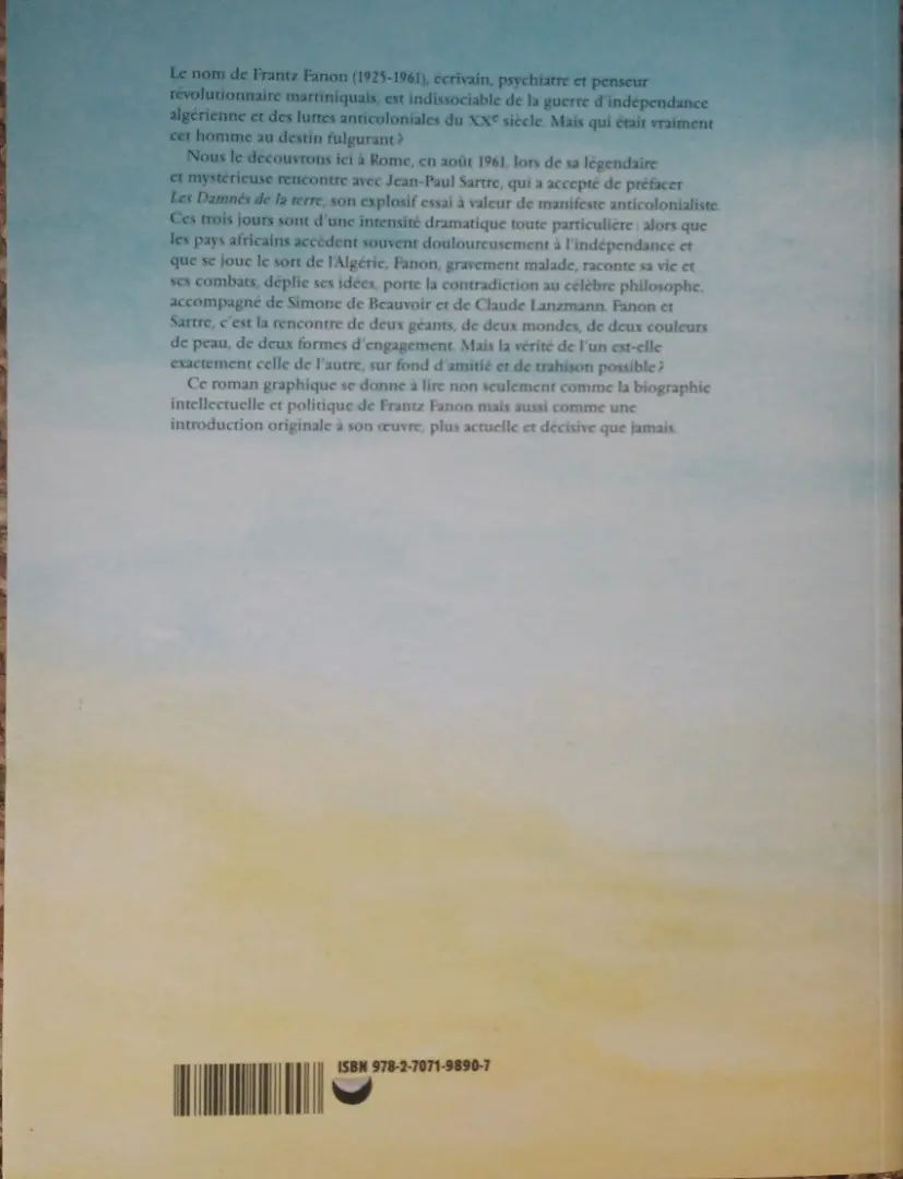 Verso de l'album Frantz Fanon