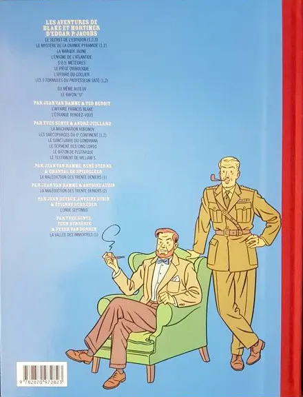 Verso de l'album Blake et Mortimer Tome 25 La Vallée des Immortels - Tome 1 - Menace sur Hong Kong