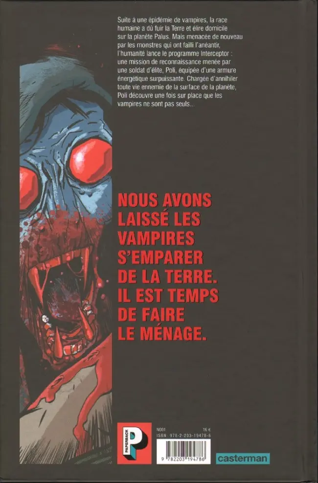 Verso de l'album Interceptor 1