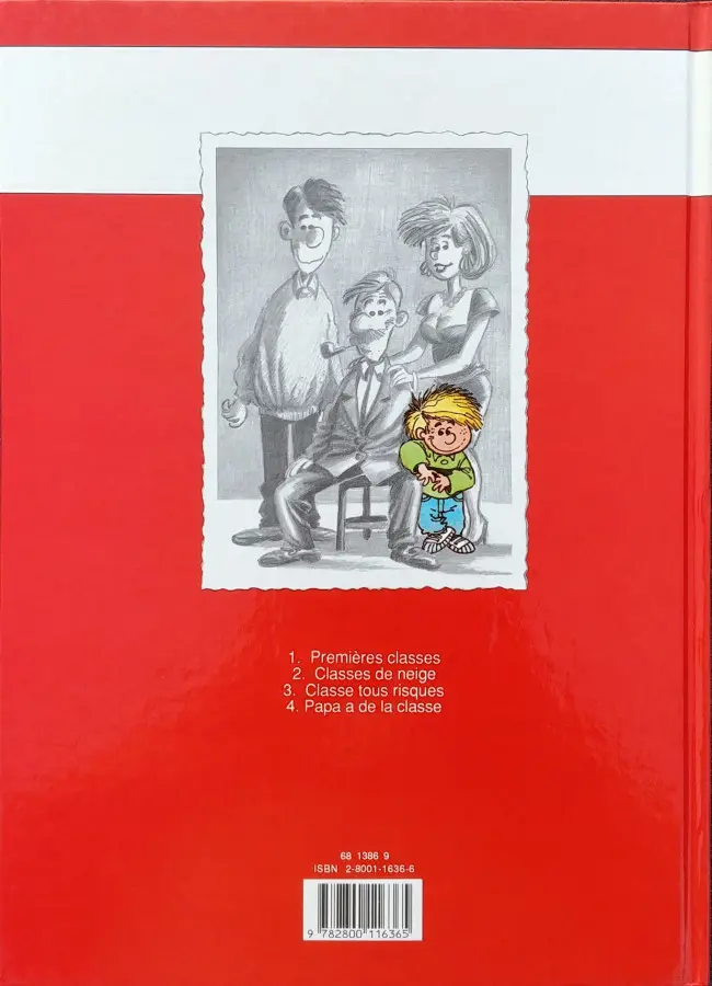 Verso de l'album Cédric Tome 1 Premières classes