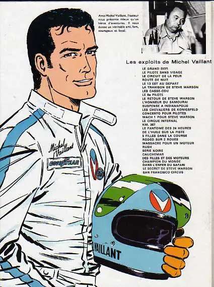 Verso de l'album Michel Vaillant Tome 11 Suspense à Indianapolis