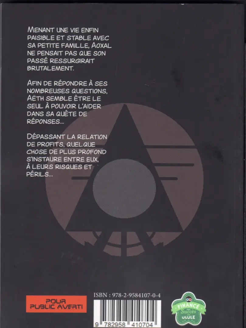 Verso de l'album Les chroniques de Zaria 2 Aoxal