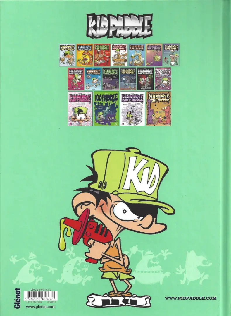 Verso de l'album Kid Paddle Tome 13 Slime Project