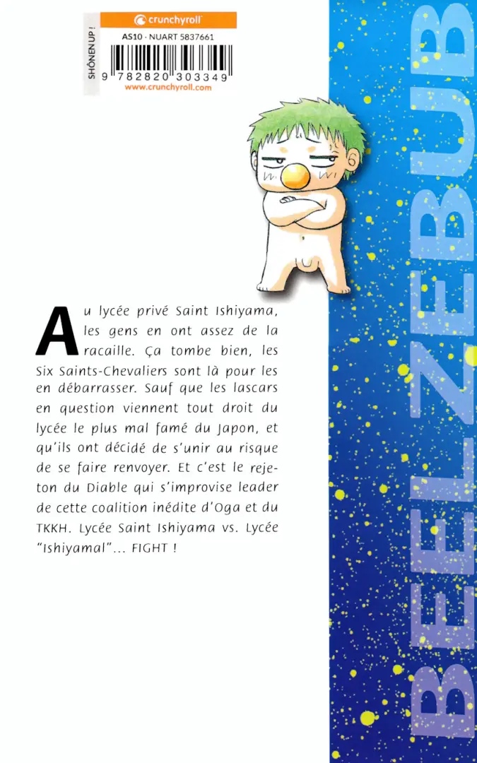 Verso de l'album Beelzebub 7 Grand affrontement glacial en plein été !!