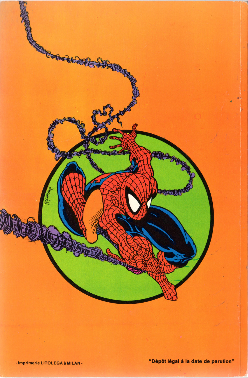 Verso de l'album Spider-Man 3
