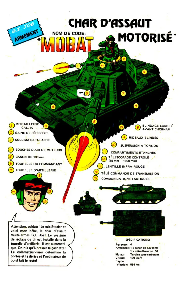 Verso de l'album G.I. Joe N° 2 Panique au pôle Nord