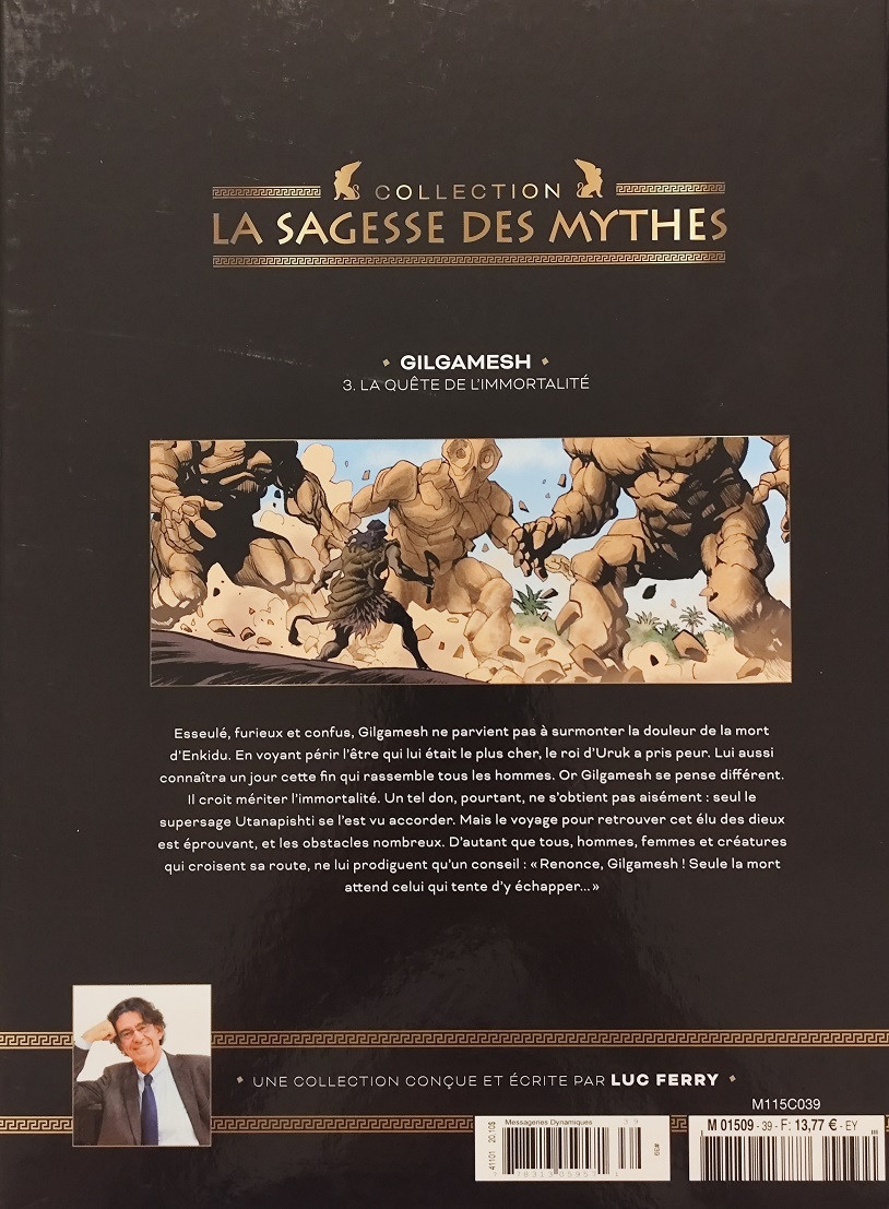 Verso de l'album La sagesse des Mythes - La collection 39 Gilgamesh - 3. La Quête de L'immortalité