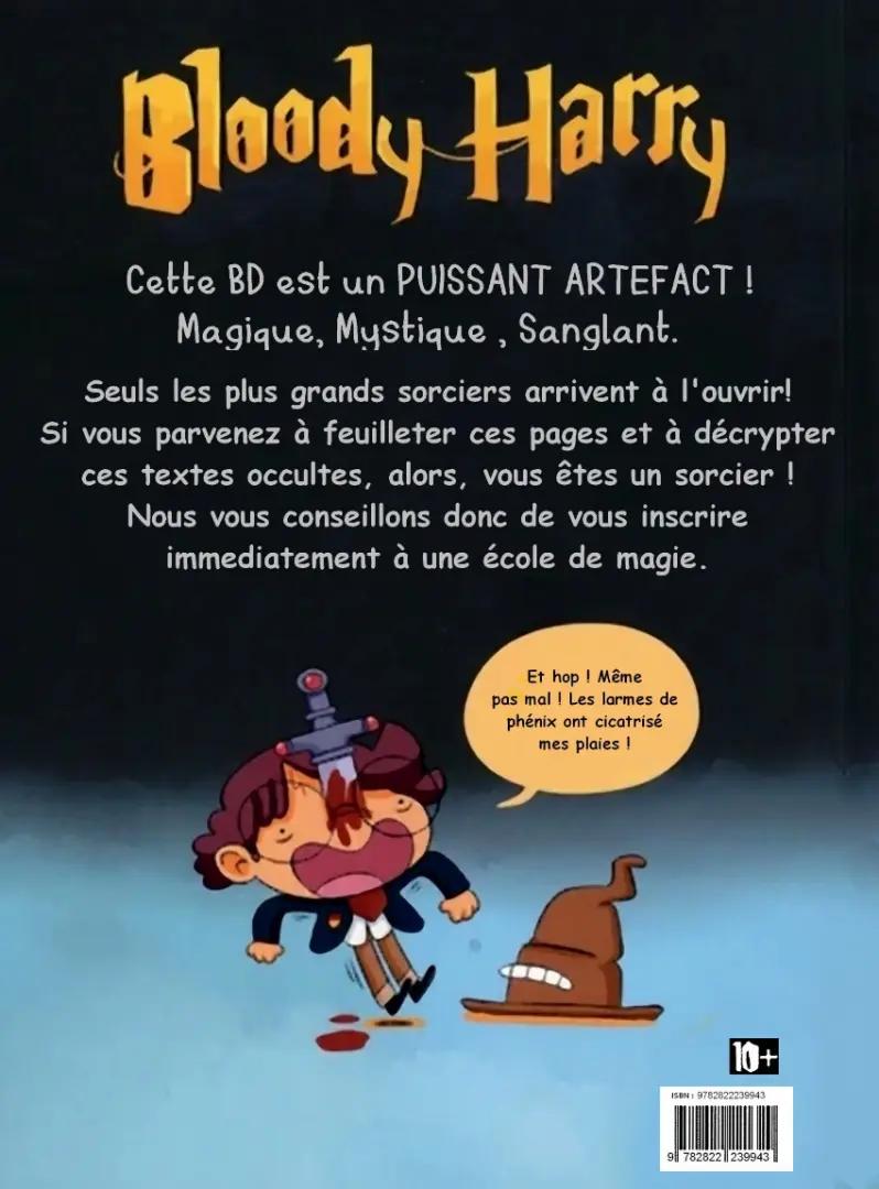 Verso de l'album Bloody Harry Tome 5 Le garçon qui n'a pas survécu