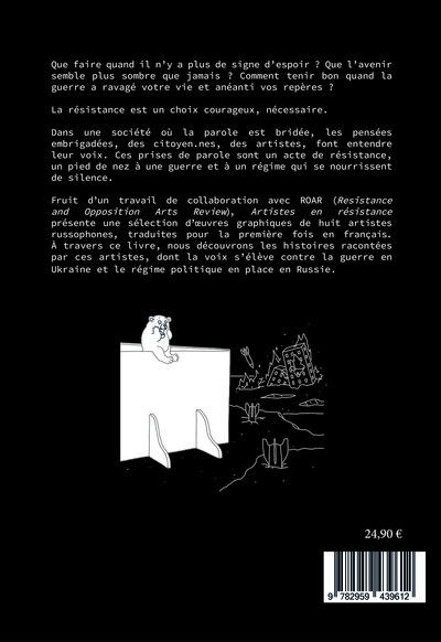 Verso de l'album Artistes en résistance