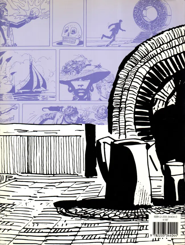 Verso de l'album Corto Maltese Tome 4 Suite Caraïbéenne