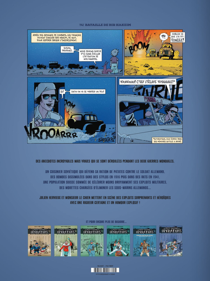 Verso de l'album Le petit théâtre des opérations 6 Faits d'armes impensables mais bien rééls ...