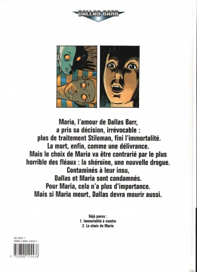 Verso de l'album Dallas Barr Tome 2 Le choix de Maria