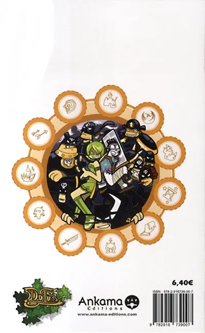Verso de l'album Dofus Tome 5 Quand Arty rencontre Many !