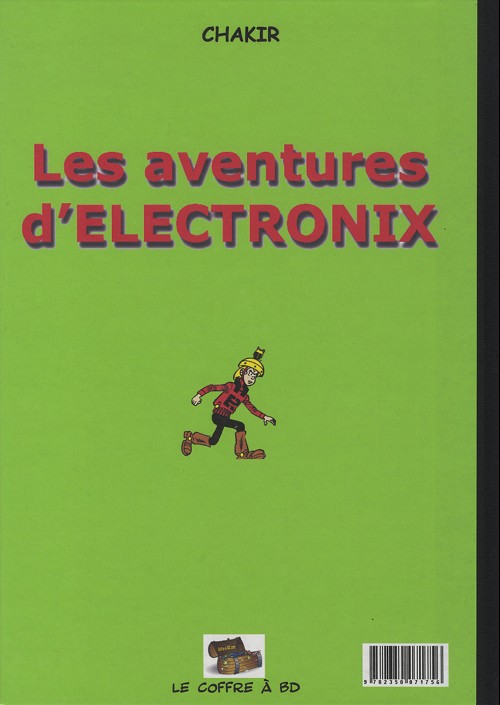 Verso de l'album Les aventures d'Electronix Lea aventures d'Electronix