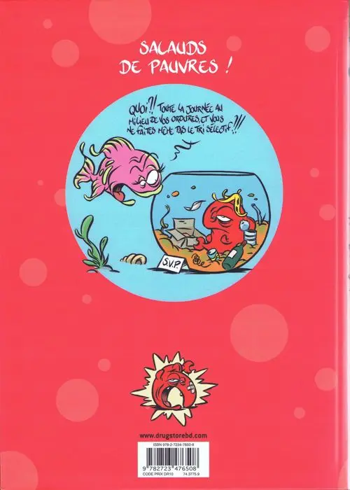 Verso de l'album Le Fond du bocal Tome 6 Cette fois, c'est sûr, c'est la crise !...