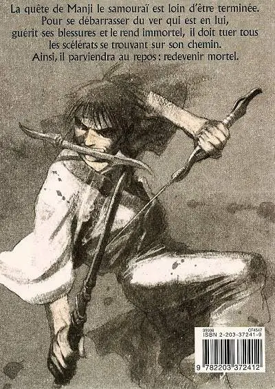 Verso de l'album L'Habitant de l'infini 8