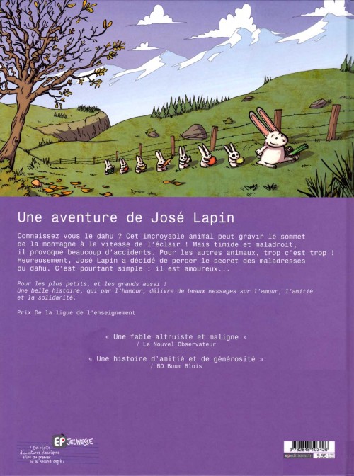 Verso de l'album Une aventure de José Lapin Tome 2 La chasse au dahu