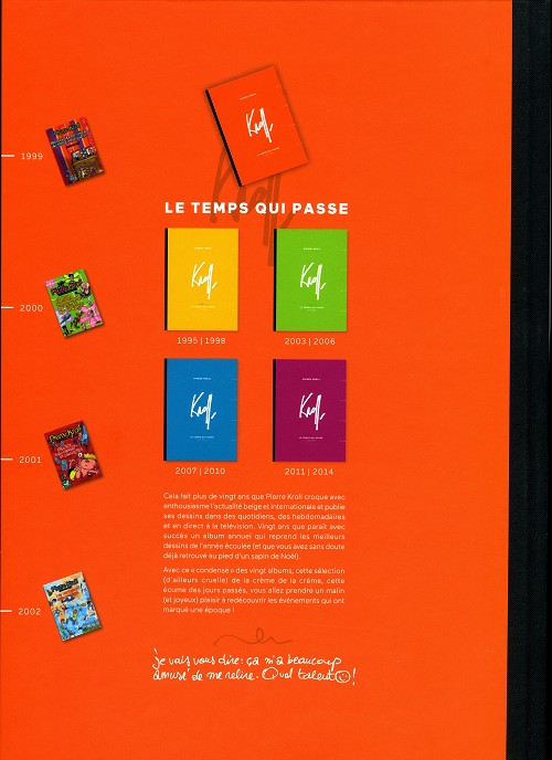 Verso de l'album Kroll - Le Temps qui passe Tome 2 1999-2002