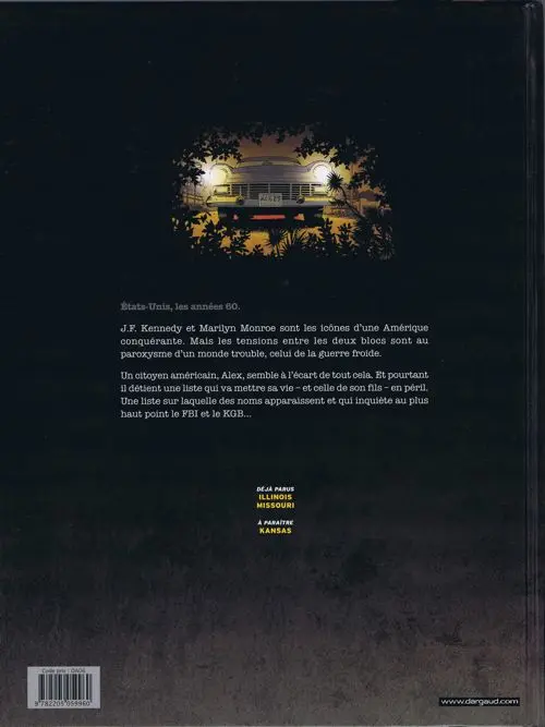 Verso de l'album La Liste 66 Tome 2 Missouri