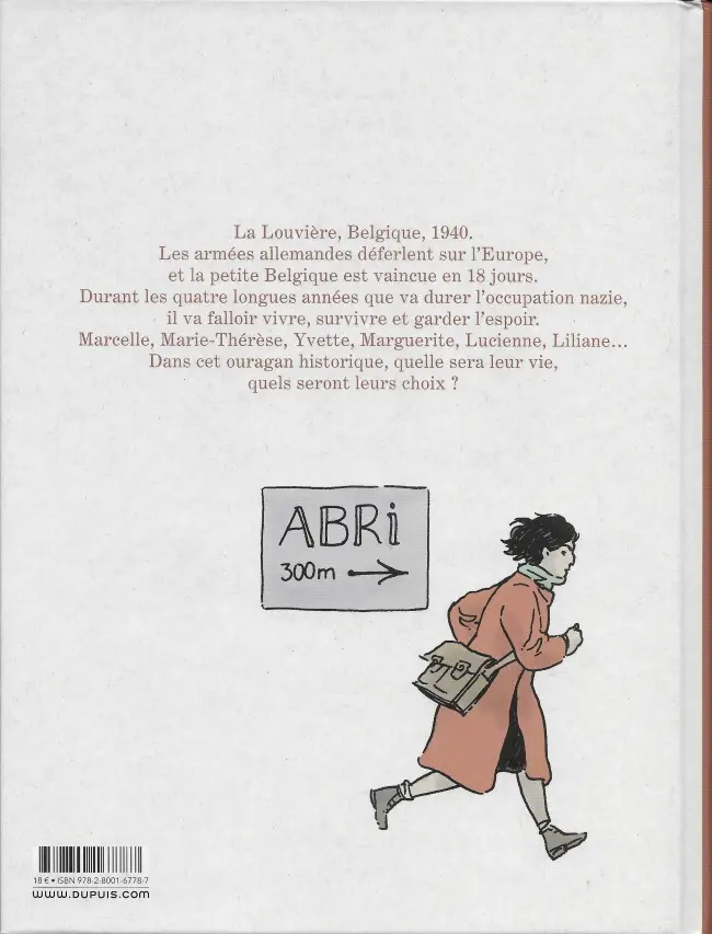 Verso de l'album Les Louves