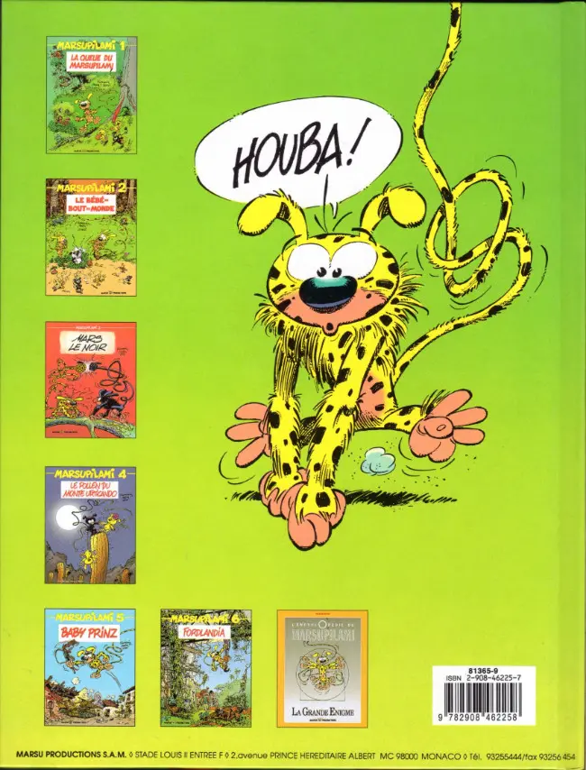 Verso de l'album Marsupilami Tome 6 Fordlandia