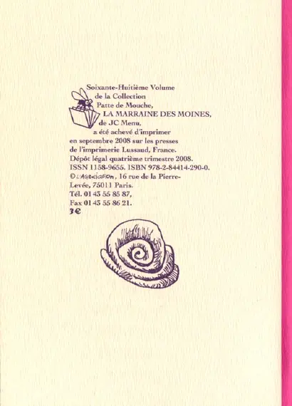 Verso de l'album Mont-Vérité Chrono-Poche Tome 1 La Marraine des Moines