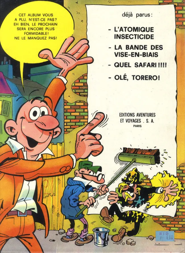Verso de l'album Mortadel et Filémon Tome 5 Le roi de la Mafia