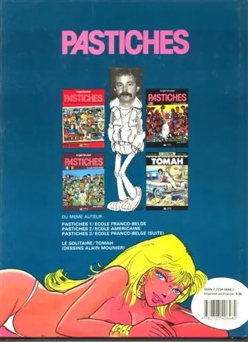 Verso de l'album Pastiches Tome 4 École adulte