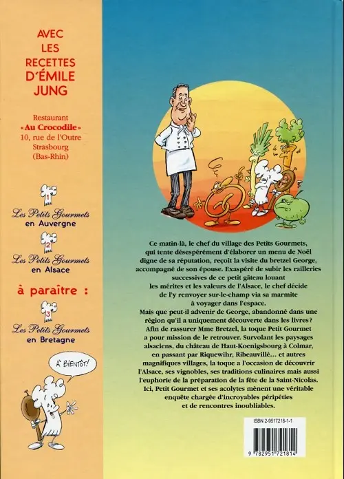Verso de l'album Les Petits Gourmets Tome 2 Les petits gourmets en Alsace