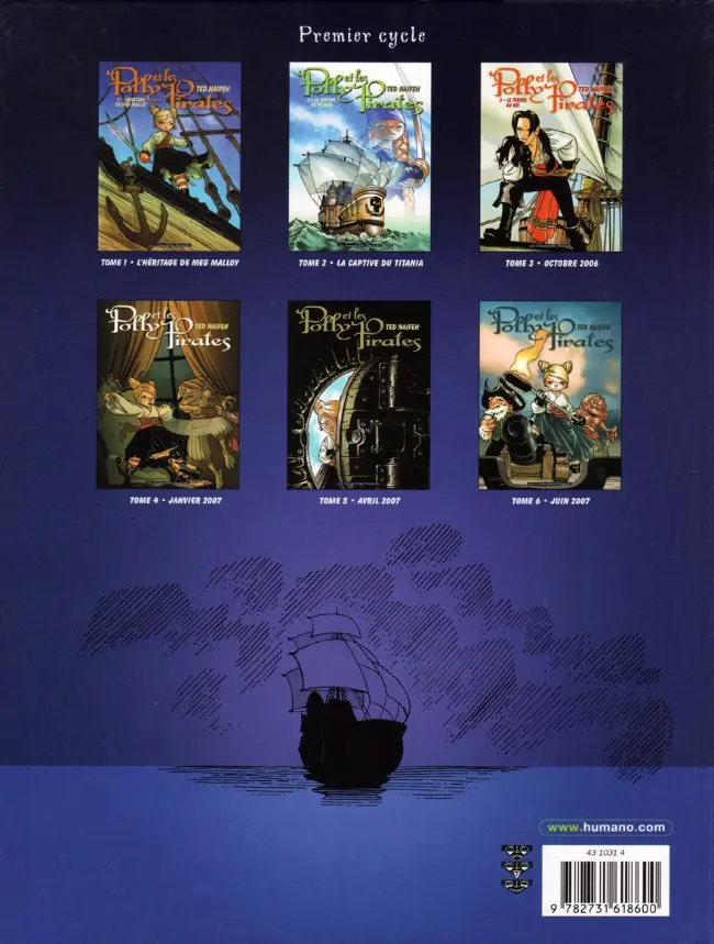 Verso de l'album Polly et les Pirates Tome 2 La captive du Titania