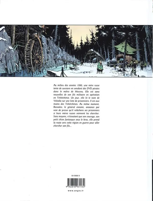 Verso de l'album Amère Russie Tome 1 Les Amazones de Bassaïev