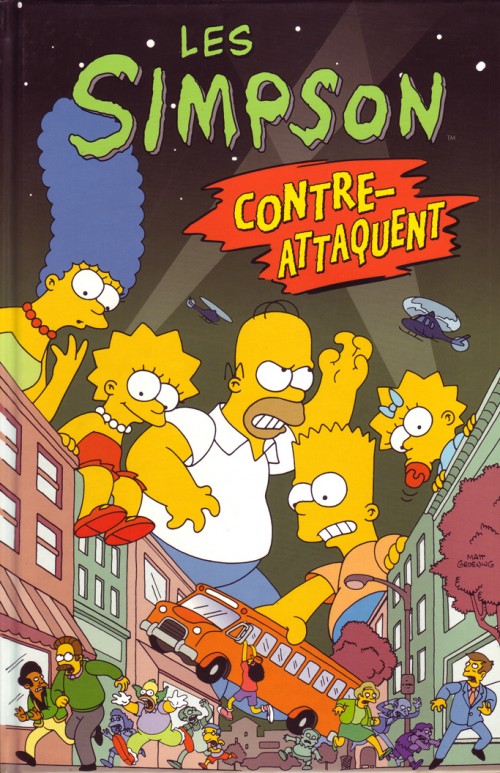 Couverture de l'album Les Simpson Tome 4 Les simpson contre-attaquent !