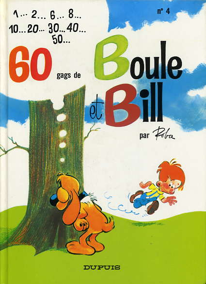 Couverture de l'album Boule et Bill N° 4 60 gags de Boule et Bill
