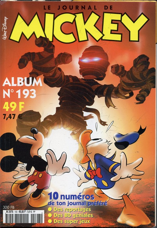 Couverture de l'album Le Journal de Mickey Album N° 193