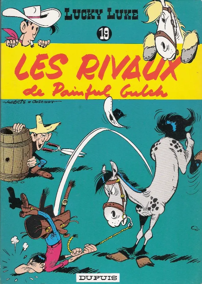 Couverture de l'album Lucky Luke Tome 19 Les rivaux de Painful Gulch
