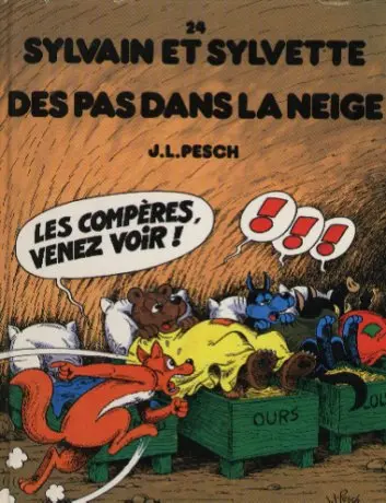 Couverture de l'album Sylvain et Sylvette Tome 24 Des pas dans la neige