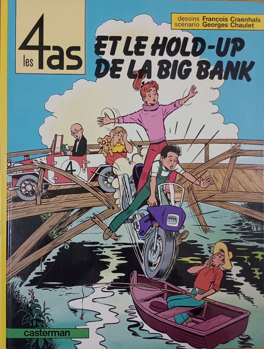 Couverture de l'album Les 4 as Tome 22 Les 4 as et le hold-up de la Big Bank