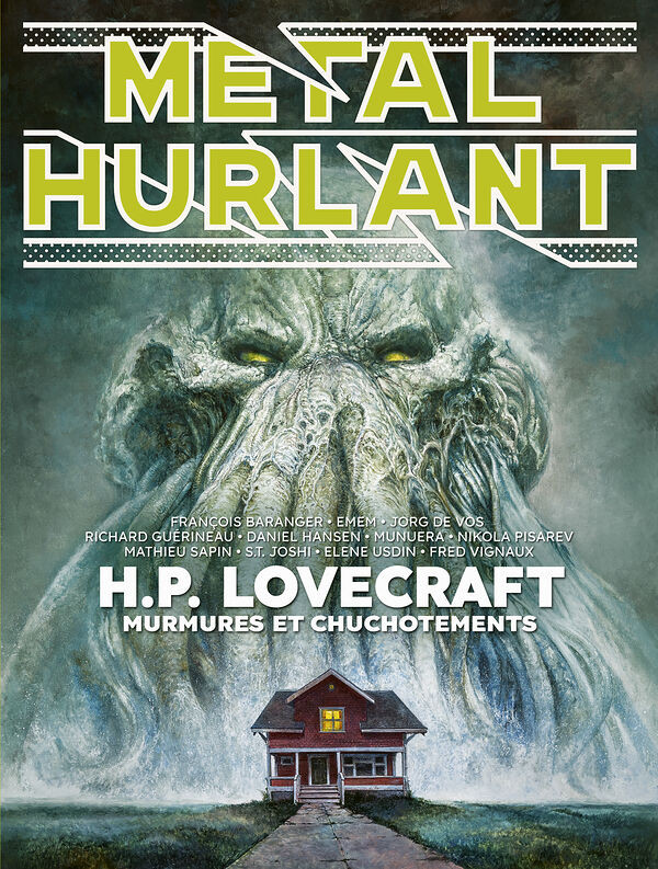 Couverture de l'album Métal Hurlant N° 12 H.P. Lovecraft : murmures et chuchotements