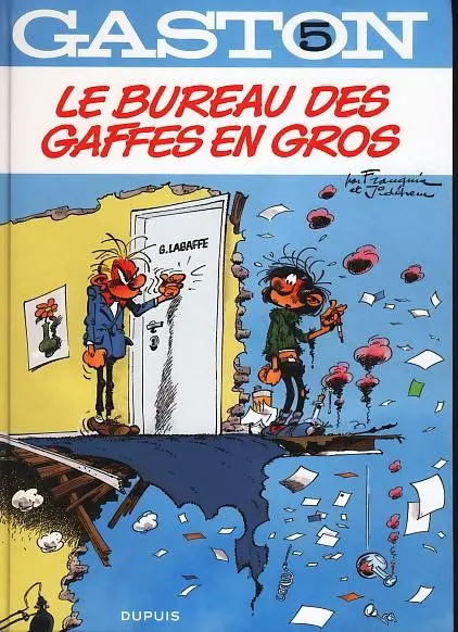 Couverture de l'album Gaston Tome 5 Le bureau des gaffes en gros