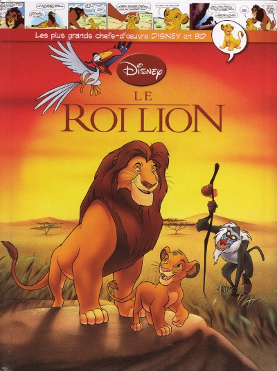 Couverture de l'album Les plus grands chefs-d'œuvre Disney en BD Tome 2 Le Roi lion