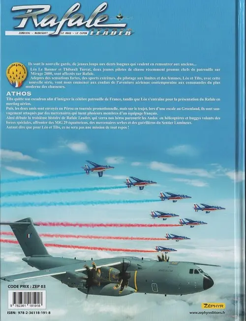 Verso de l'album Rafale leader Tome 5 Athos