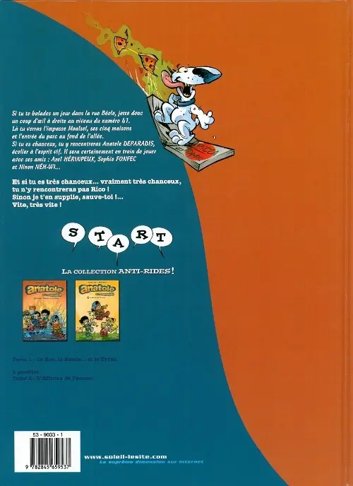 Verso de l'album Anatole et compagnie Tome 1 Le bon, la bande...et le tyran