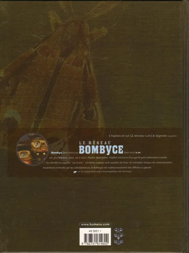 Verso de l'album Le Réseau Bombyce Tome 2 Monsieur Lune