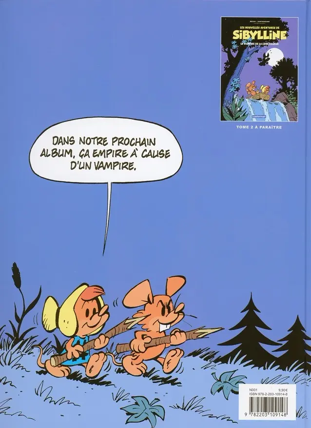 Verso de l'album Les nouvelles aventures de Sibylline Tome 1 Le secret de Melanie Chardon