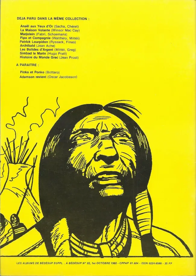 Verso de l'album Sitting Bull