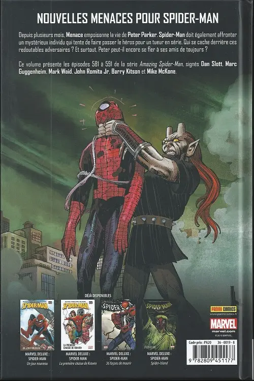 Verso de l'album Spider-Man - Un jour nouveau Tome 4 Diffamation