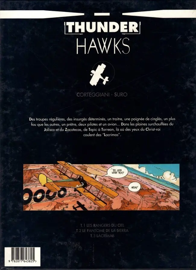 Verso de l'album Thunderhawks Tome 3 Lacrimas