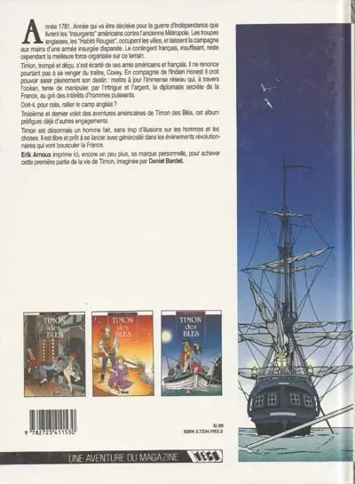 Verso de l'album Timon des blés Tome 3 L'habit rouge