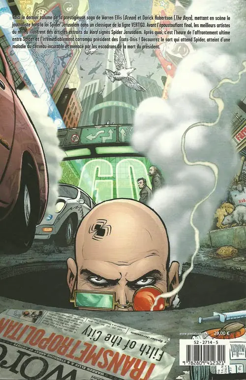 Verso de l'album Transmetropolitan Tome 6 Une dernière fois