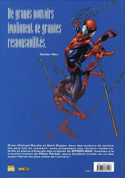 Verso de l'album Ultimate Spider-Man Tome 2 Graine de star